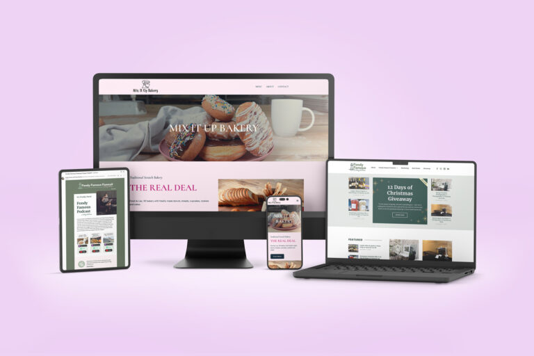 Devices Mockup with Phone Computer Laptop and Tablet 768x512