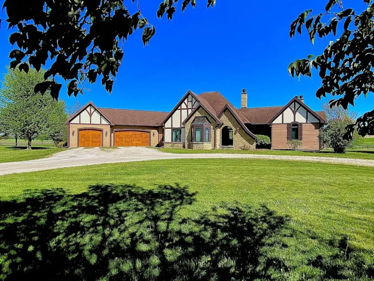 36 Acres, a Tudor Estate, and a Premier Equestrian Setup: Luxury Country Living in Mount Calvary, Wisconsin